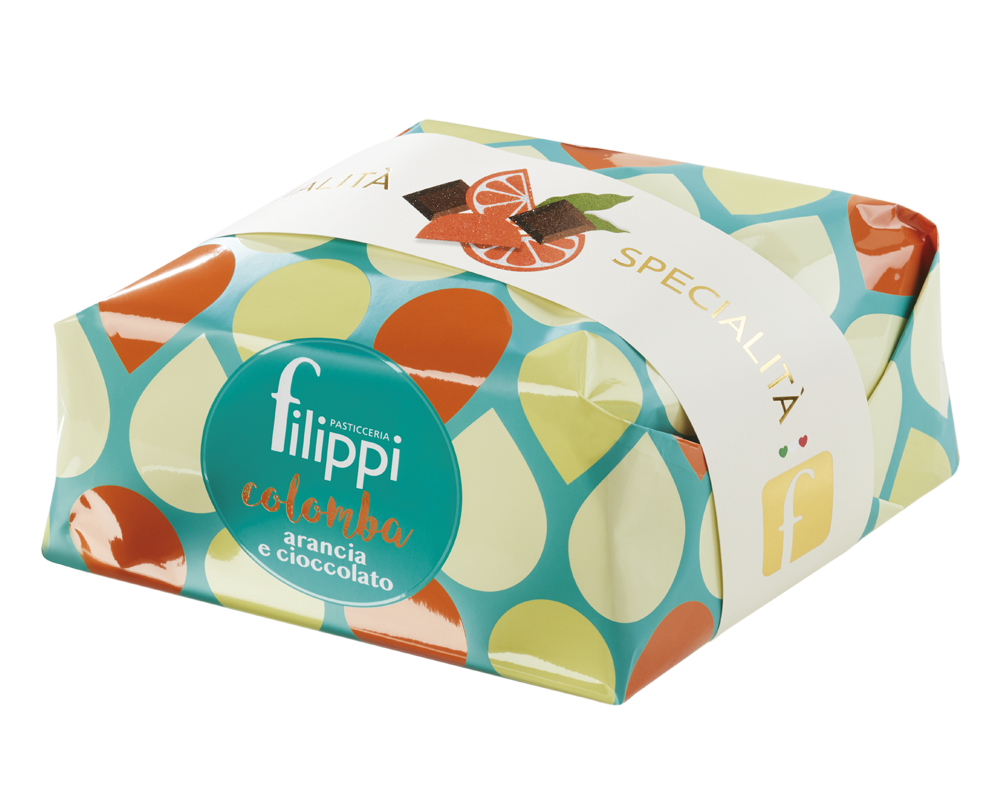 Colomba con arancia e cioccolato
