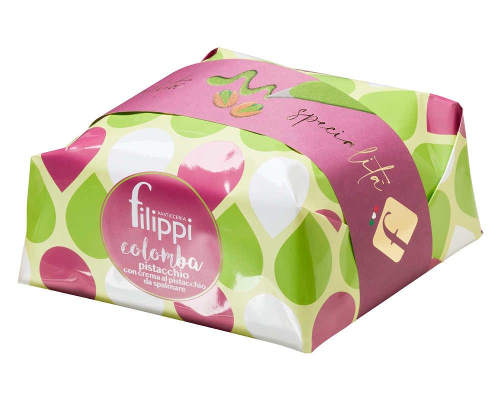 COLOMBA AL PISTACCHIO CON CREMA AL PISTACCHIO DA SPALMARE