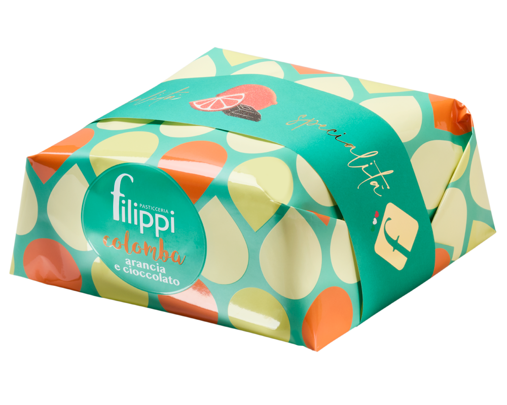 Colomba con arancia e cioccolato