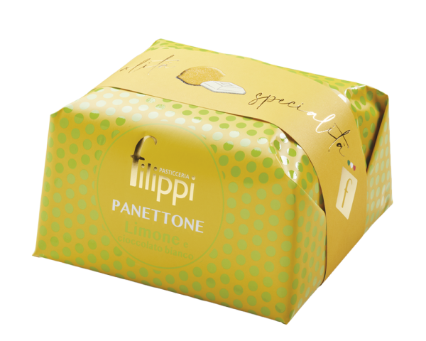 PANETTONE CON LIMONE CANDITO E CIOCCOLATO BIANCO 1000