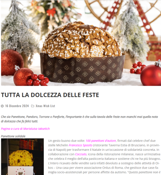 Tutta la dolcezza delle Feste