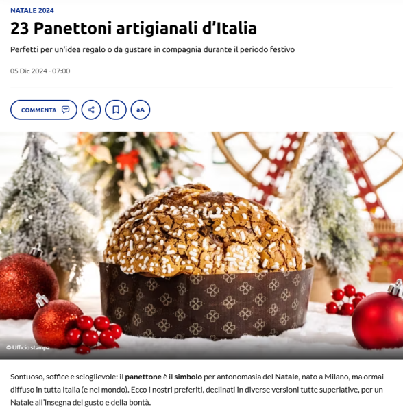 23 Panettoni artigianali d’Italia