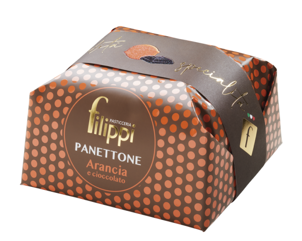 PANETTONE CON ARANCIA E CIOCCOLATO GR 1000